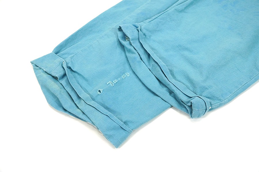 40's～ Anvil Brand コットンワークパンツ ライトブルー 実寸(35x31位