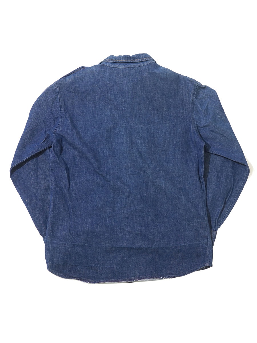 70's TOWNCRAFT ロングスリーブ デニムシャツ 濃紺 実寸(L位) | すべて