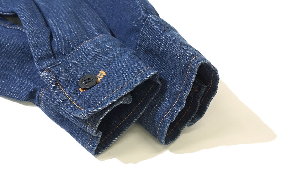 70's TOWNCRAFT ロングスリーブ デニムシャツ 濃紺 実寸(L位) | すべて