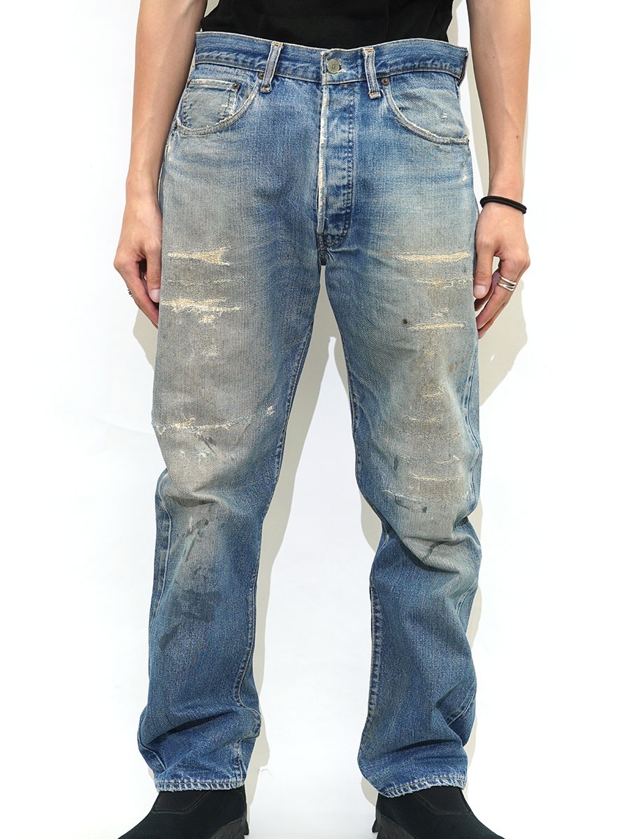 70's Levi’s 501 66前期 デニムパンツ 味ありリペア 実寸(W32.5 L30)