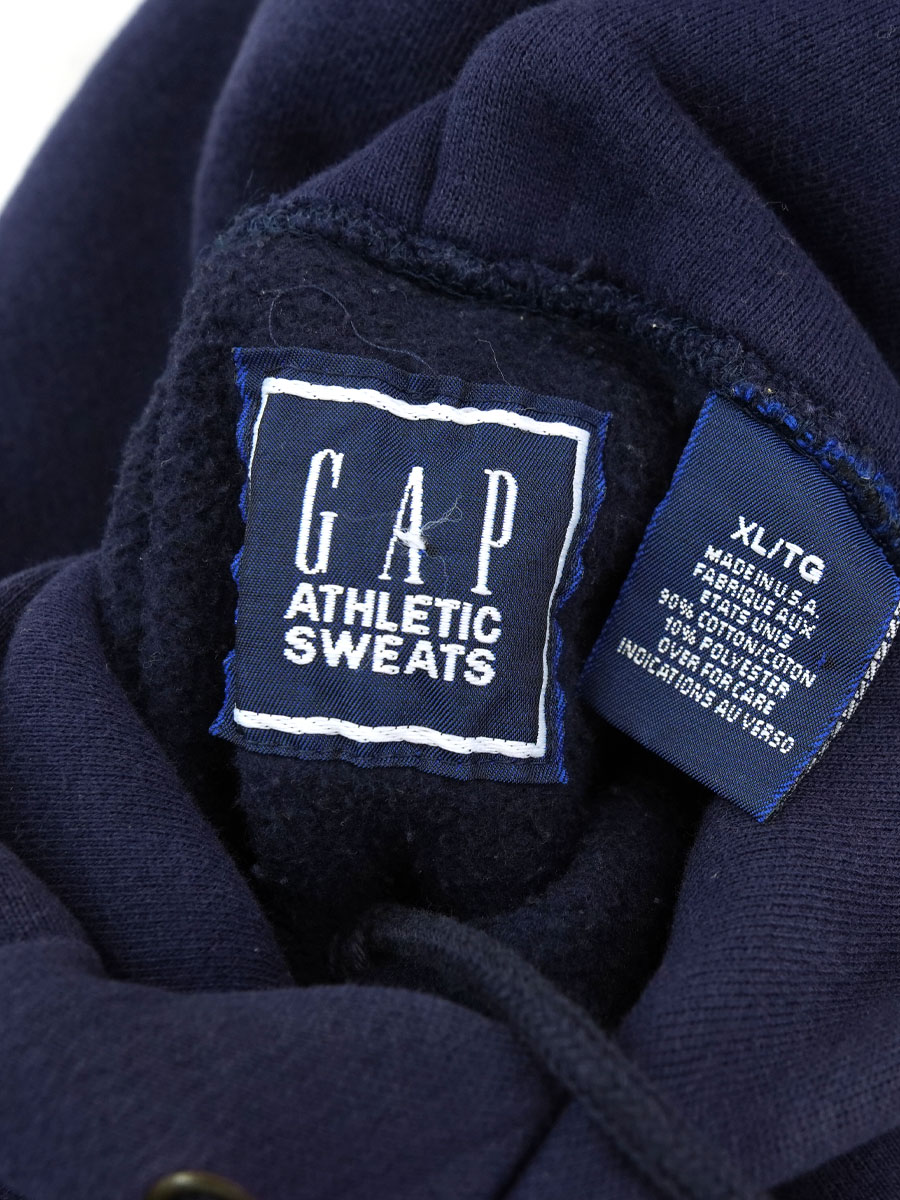 90's～ GAP 無地 リバースタイプ スウェットパーカ 表記(XL) USA