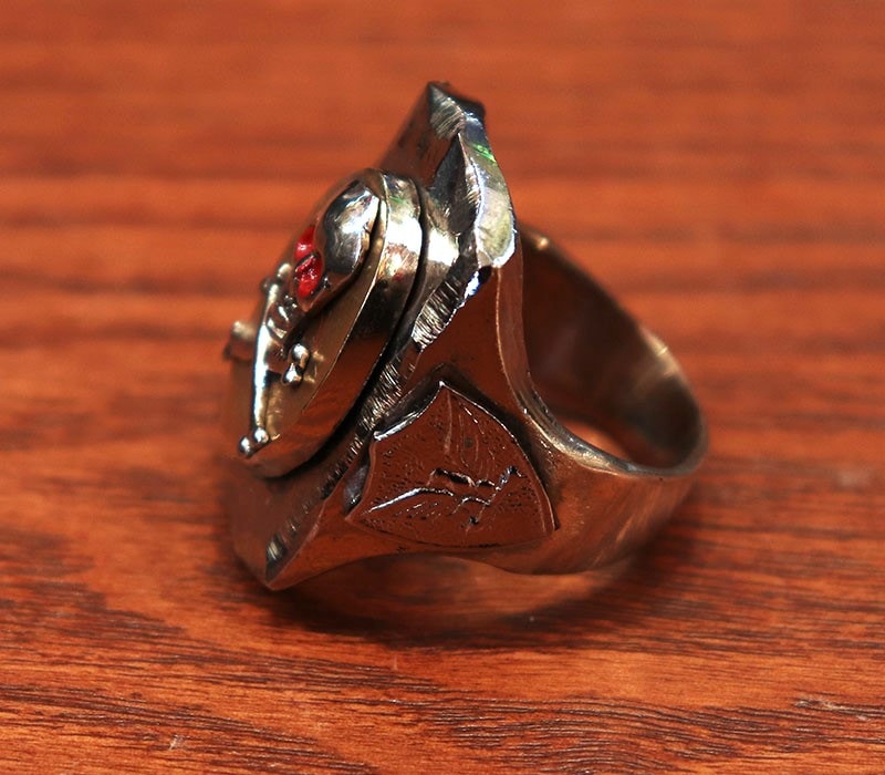 1940s MEXICAN BIKER RING , SKULL No50 , Size 23.5号 | NEW ITEM