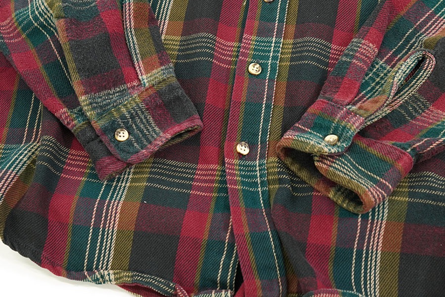 90's McGREGOR 好配色チェック フランネルシャツ 表記(XL)