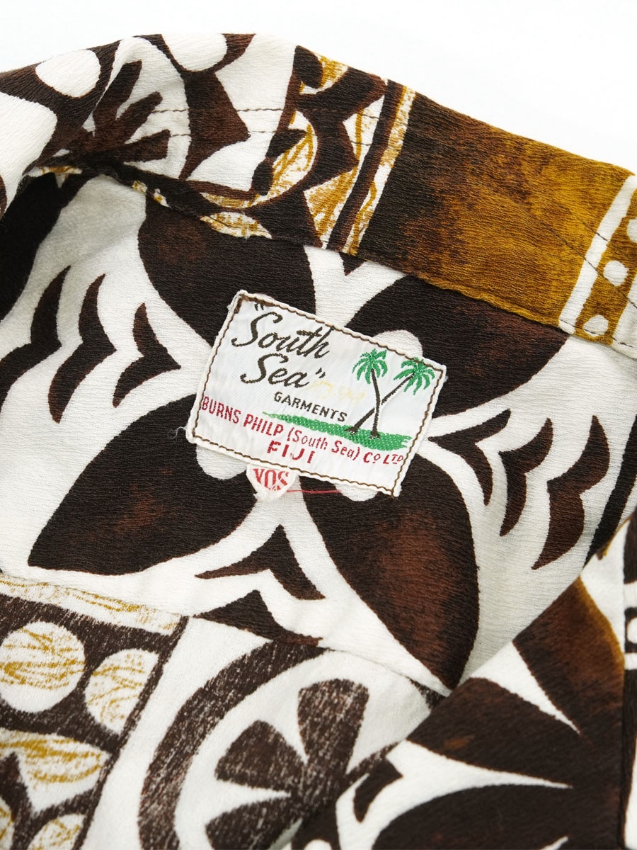 70'S SOUTH SEA GARMENTS HAWAIIAN SHIRT (SIZE.XOS)