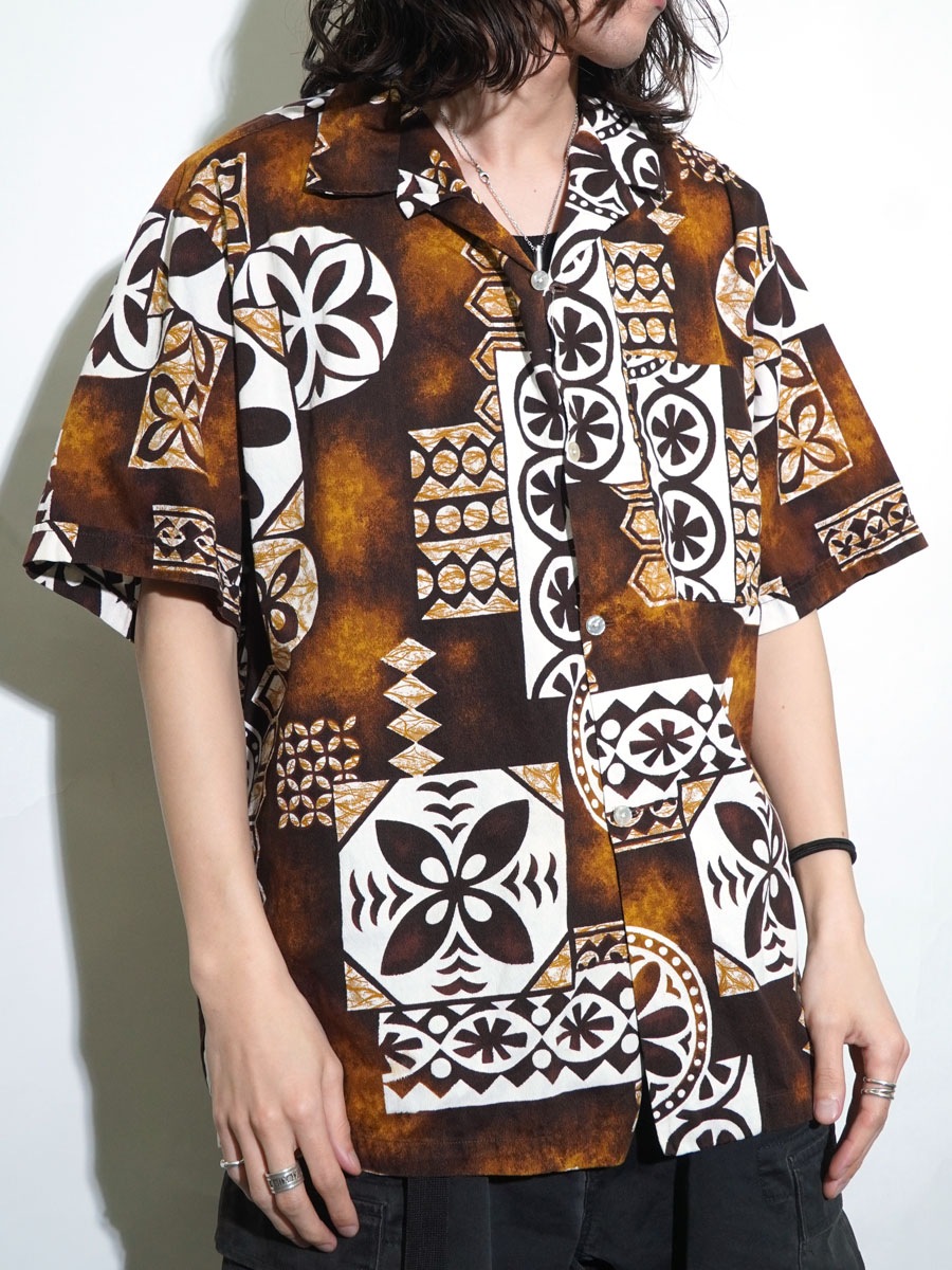 70'S SOUTH SEA GARMENTS HAWAIIAN SHIRT (SIZE.XOS) | NEW ITEM