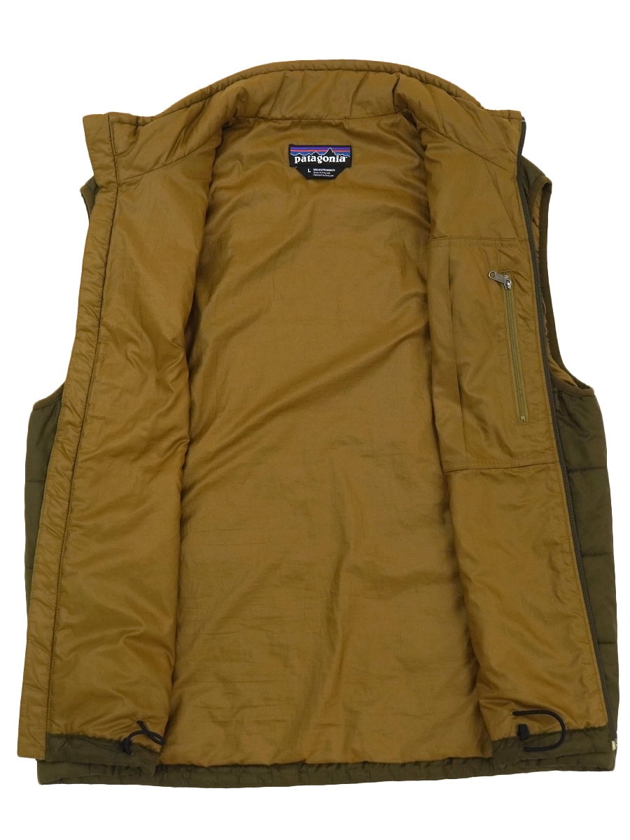 09 パタゴニア マイクロパフベスト ヘナブラウン 表記(L) パッカブル