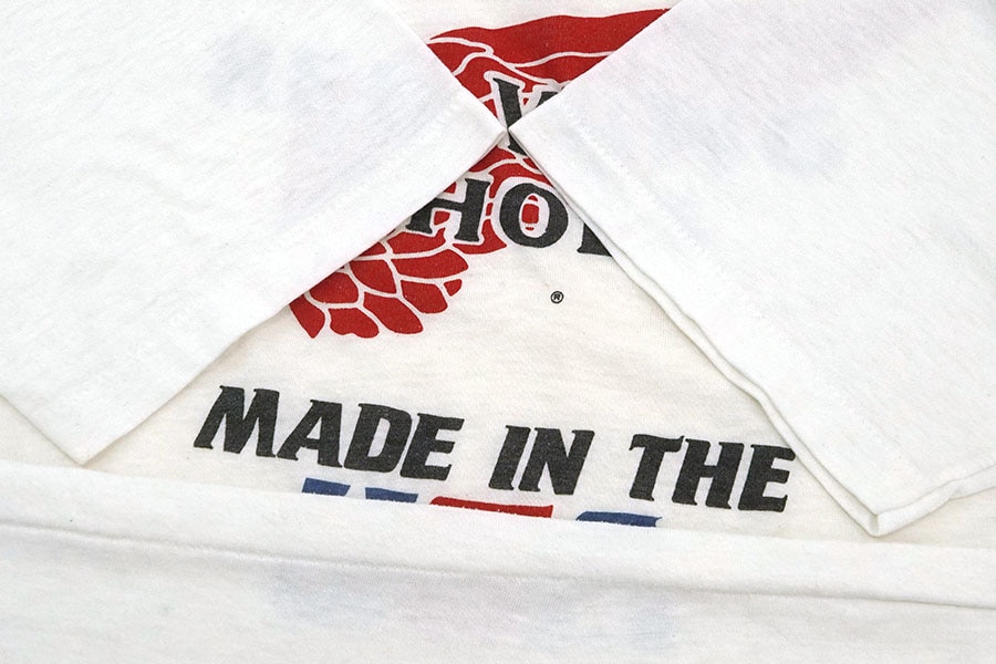 80'S ROYAL ''RED WING SHOES MADE IN THE USA'' T SHIRT WHITE (SIZE.LARGE) MADE IN USA