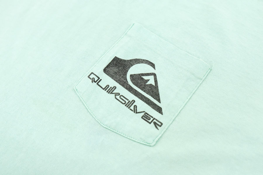 90'S QUICKSILVER BOTH PRINT SURF POCKET-T SHIRT (APPROX. X LARGE)