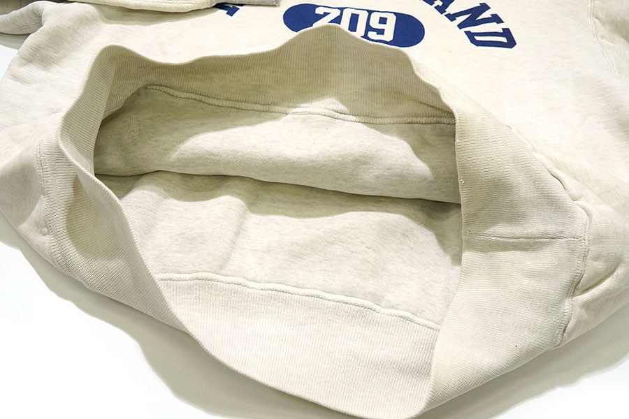 50's 後付けスウェットパーカ Wフェイス ''RHODE ISLAND 209'' 実寸(L位)