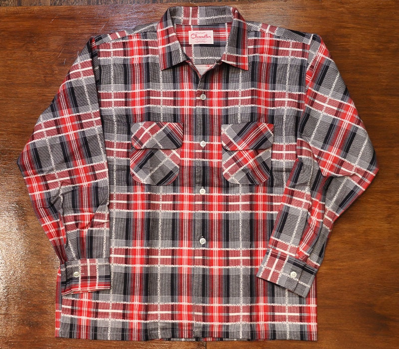 1950s DEAD STOCK , FLANNEL SHIRT , Size L
