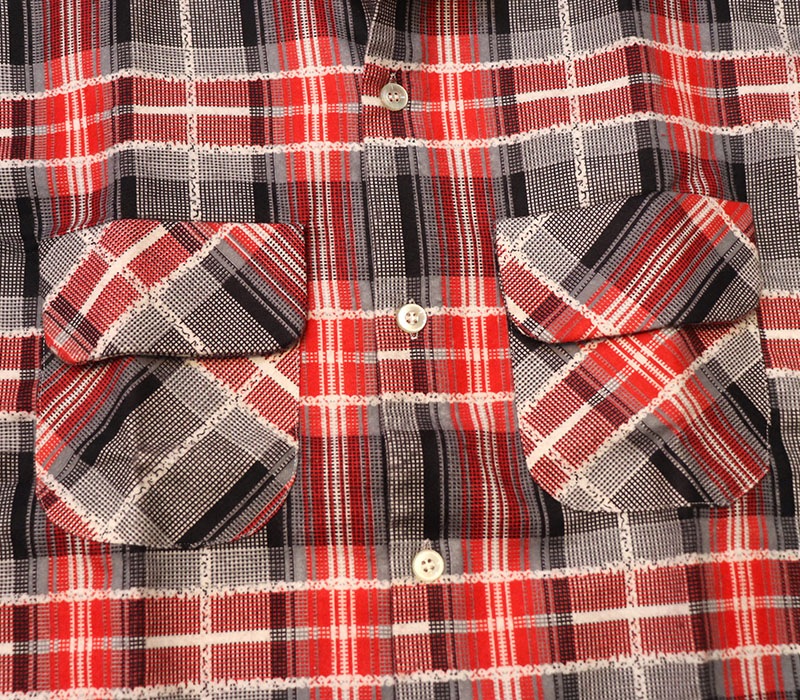 1950s DEAD STOCK , FLANNEL SHIRT , Size L
