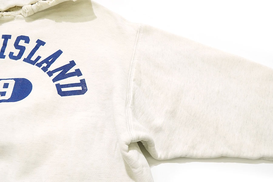 50's 後付けスウェットパーカ Wフェイス ''RHODE ISLAND 209'' 実寸(L位)