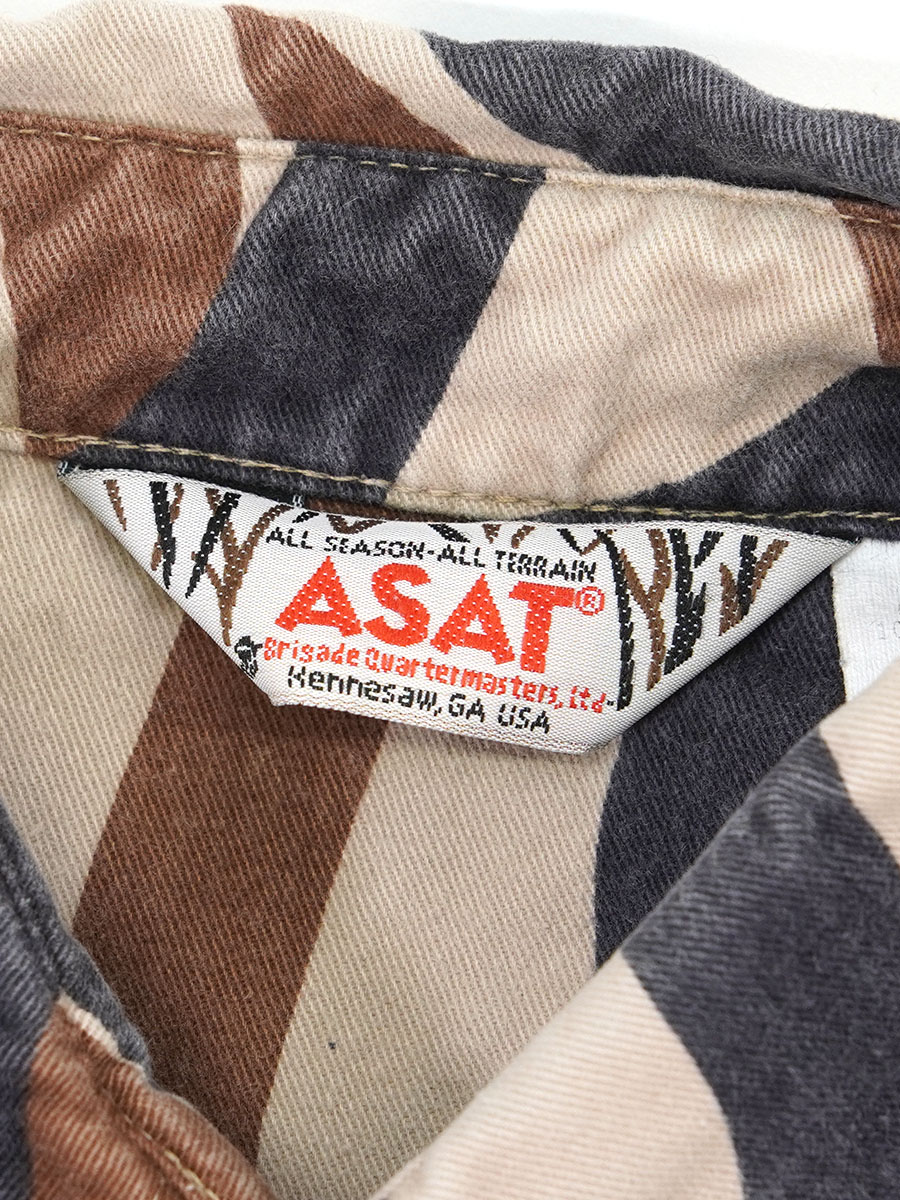 90's ASAT トライバルカモ L/S ワークシャツ 表記(LARGE) USA製