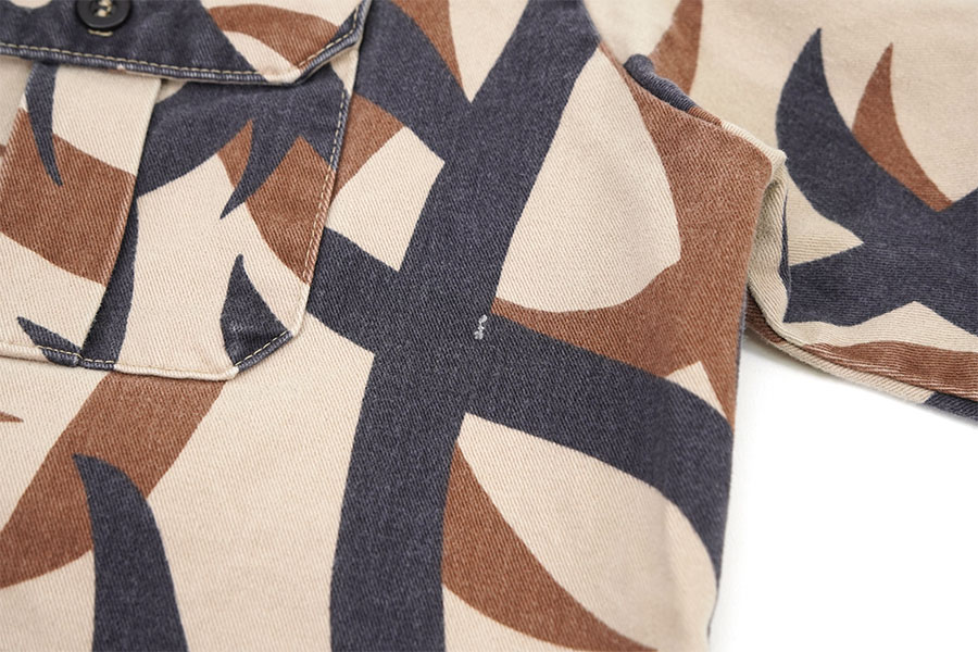 90's ASAT トライバルカモ L/S ワークシャツ 表記(LARGE) USA製