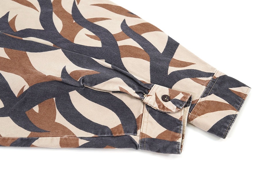 90's ASAT トライバルカモ L/S ワークシャツ 表記(LARGE) USA製 | NEW