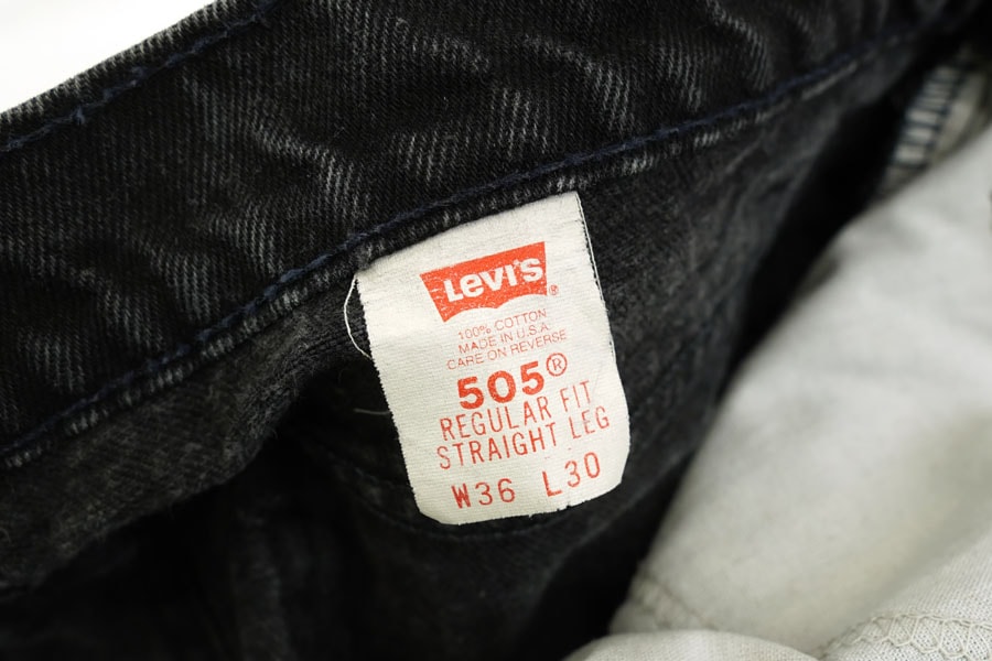 90's Levi's 505 ブラック デニムパンツ 表記(36x30) USA製 Rマーク