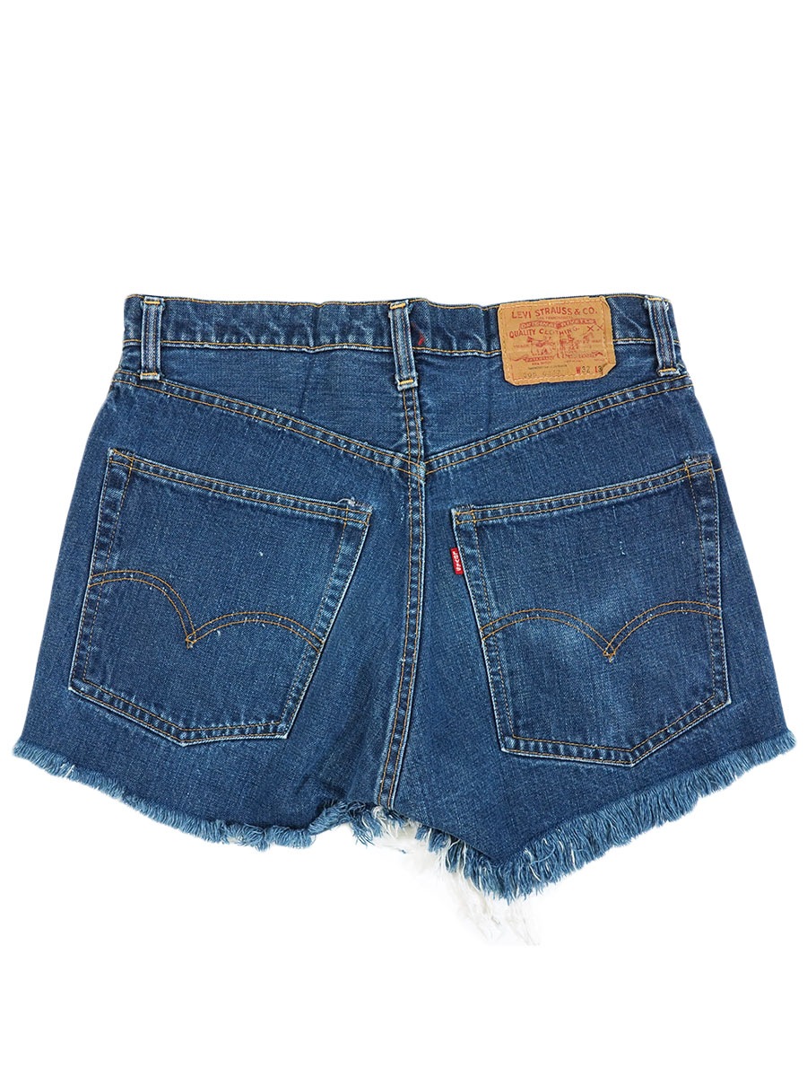 70's Levi's 505 シングル カットオフデニムショーツ 表記(W32