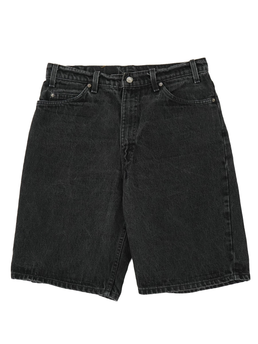 90'S LEVI'S 550 BLACK DENIM SHORTS (SIZE.W34 L00) MADE IN USA