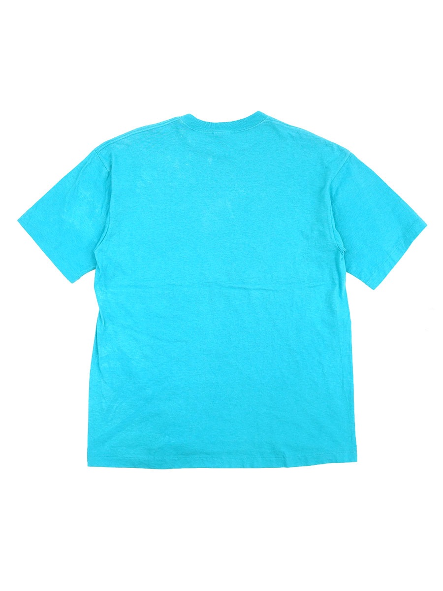 90's OLD GAP 無地 100%コットン ポケットTシャツ 水色 表記(M) USA製