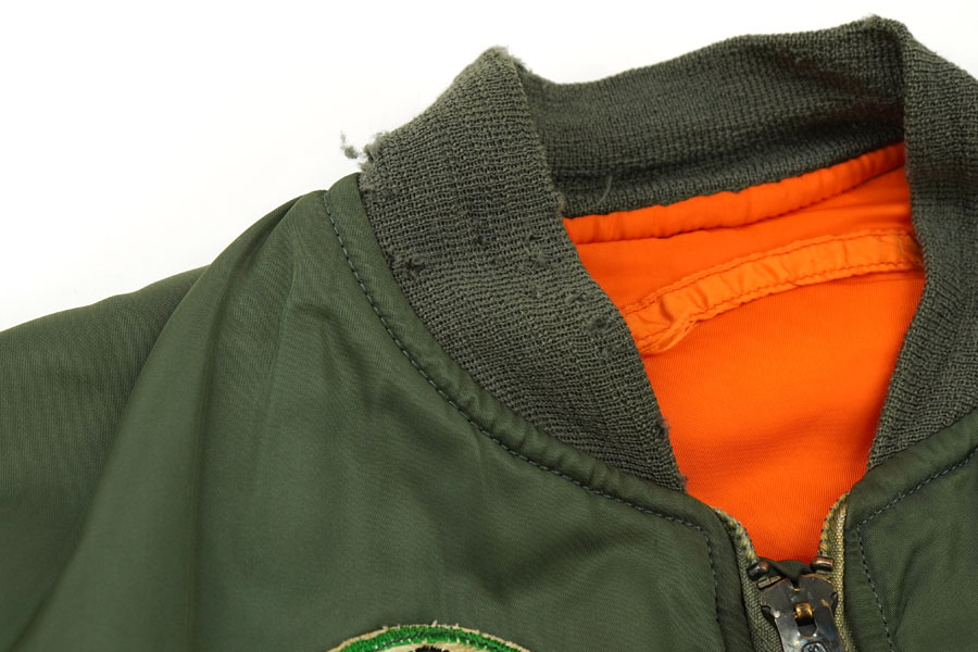 68s US AIR FORCE MA-1 フライトジャケット　8279D 68 U.S.AIR FORCE MA-1 MIL-J-8279D フライトジャケット 表記