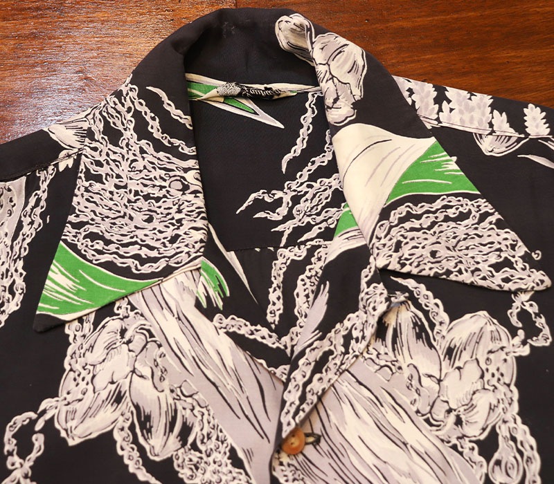 1950s HAWAIIAN SHIRT , Size L