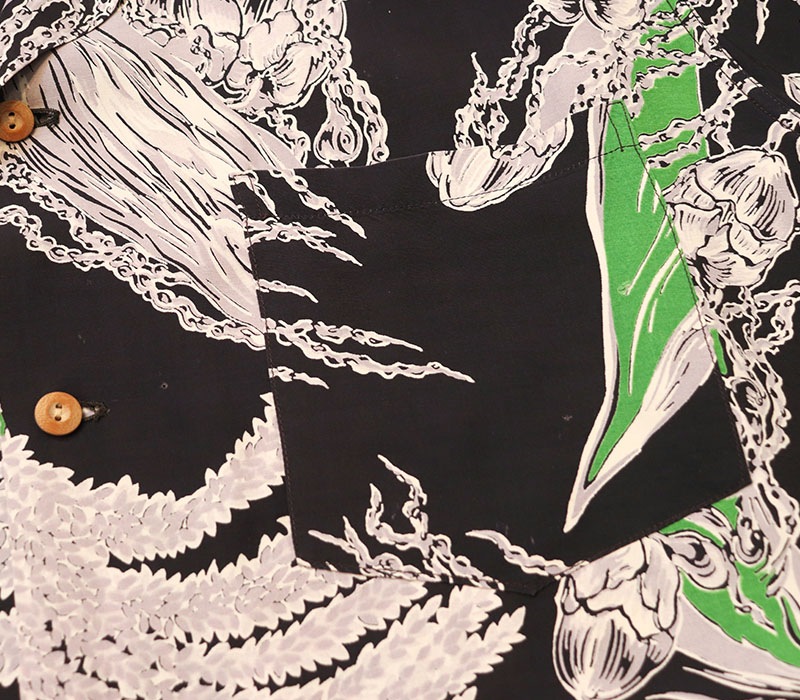 1950s HAWAIIAN SHIRT , Size L