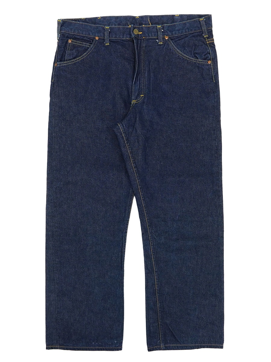 70's Lee 101Z サイド黒タグ デニムパンツ 濃紺 実寸(36x28位) 片耳