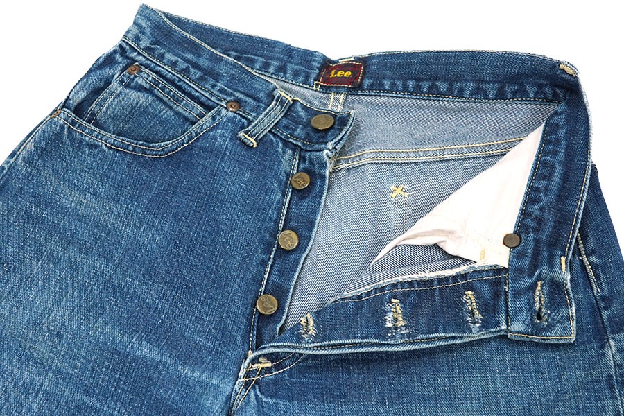 50's Lee 101B センター赤タグ デニムパンツ 良雰囲気 実寸(28x32位