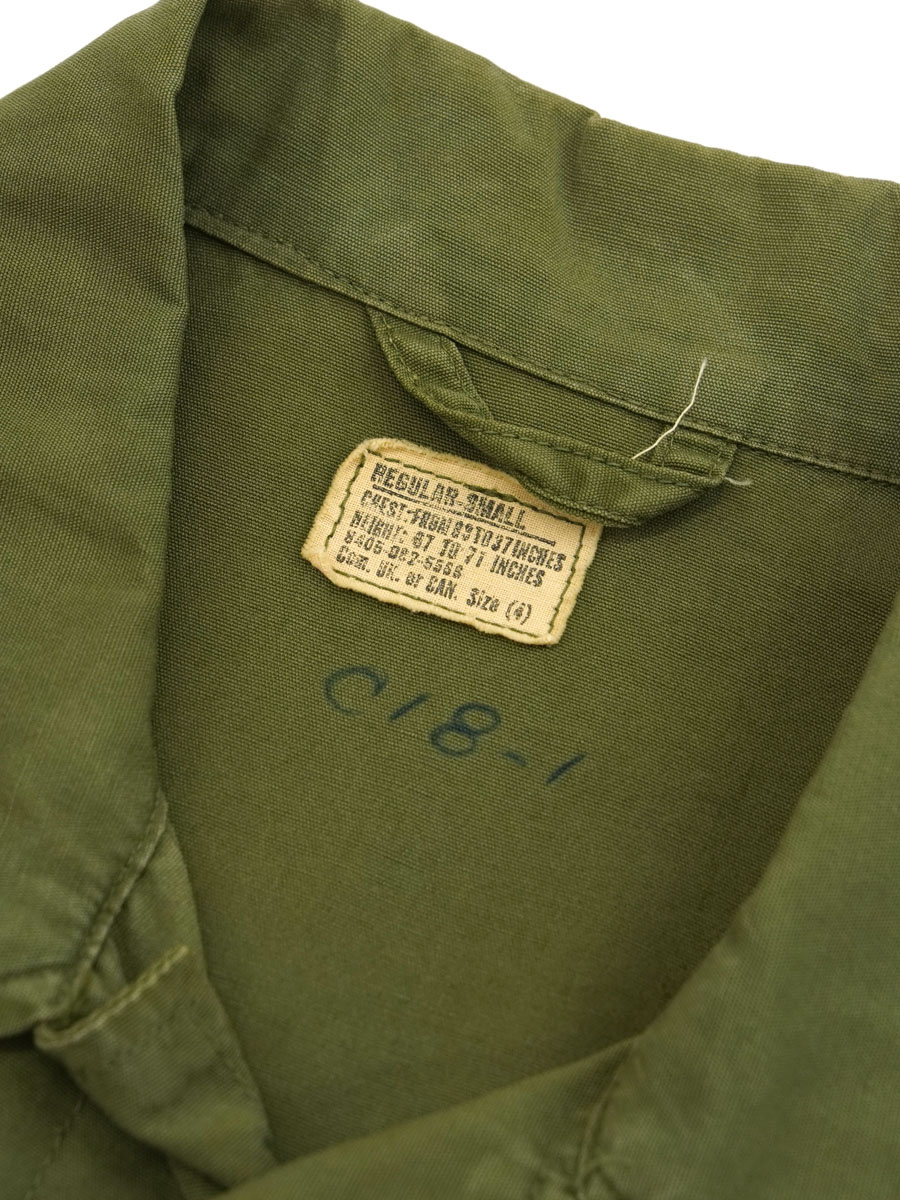 64's U.S.ARMY ジャングル ファティーグジャケット 1st 表記(SMALL-REGULAR) 貴重！