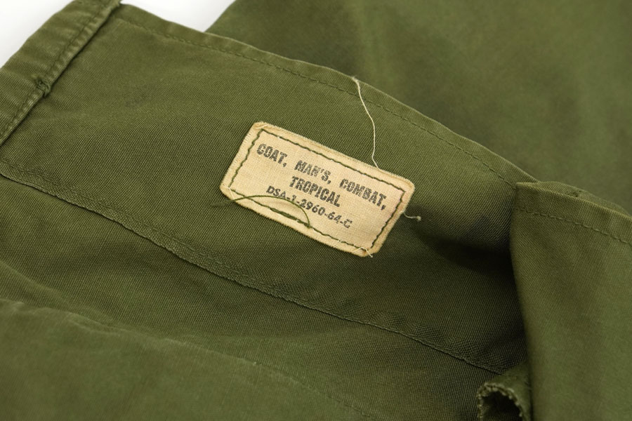 64's U.S.ARMY ジャングル ファティーグジャケット 1st 表記(SMALL-REGULAR) 貴重！