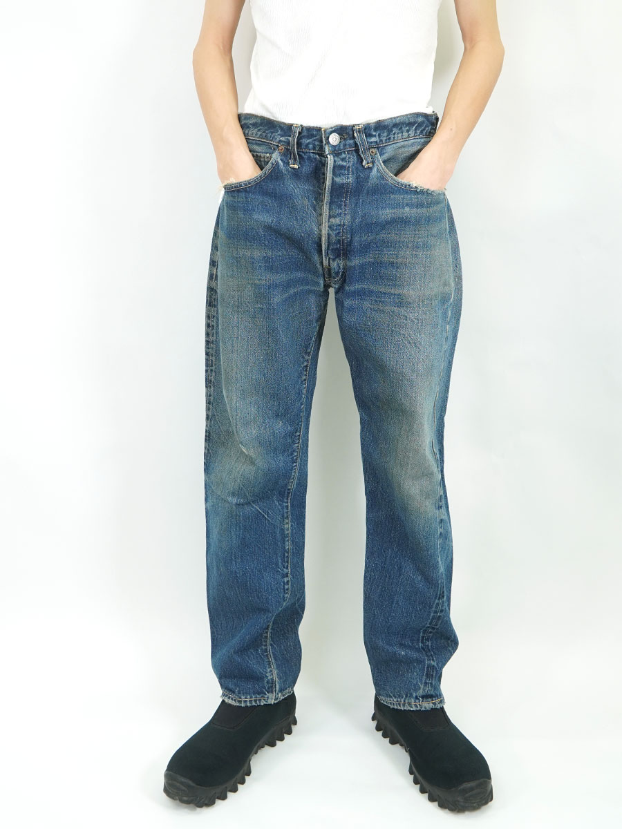 60's Levi's 501 BIG-E Sタイプ デニムパンツ 薄ヒゲ 良色落ち 表記
