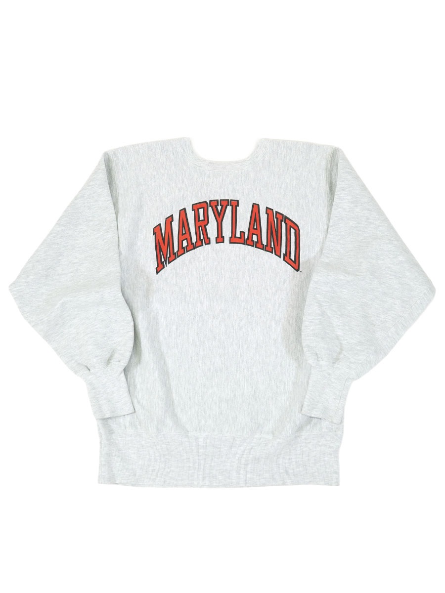 エ*ス様 Champion Reverse Weave MARYLAND トレー 90'S CHAMPION REVERSE WEAVE ''MARYLAND'' GREY (SIZE.LARGE) MADE IN
