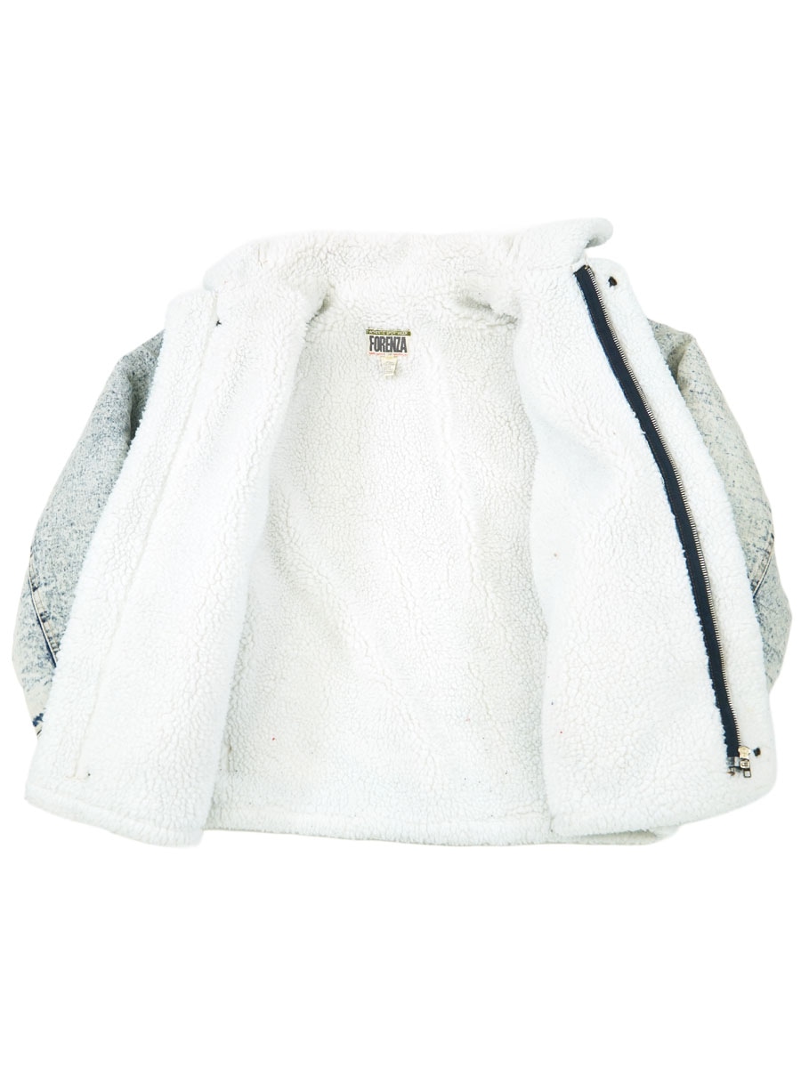 80s FORENZA B-3タイプ デニムジャケット ボア ヴィンテージ 80's FORENZA B-3タイプ デニムボアジャケット 表記(S) ITALY製