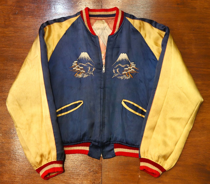 1950s PRINT SOUVENIR JACKET , Size XS