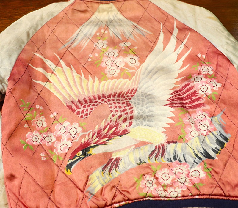 1950s PRINT SOUVENIR JACKET , Size XS