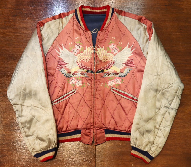 1950s PRINT SOUVENIR JACKET , Size XS