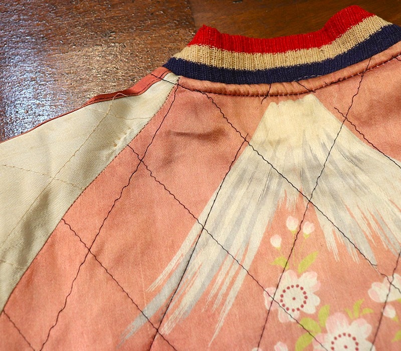 1950s PRINT SOUVENIR JACKET , Size XS