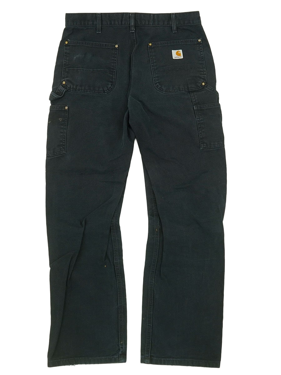 CARHARTT PAINT！ DOUBLE KNEE DUCK PAINTER PANTS BLACK (SIZE.W34