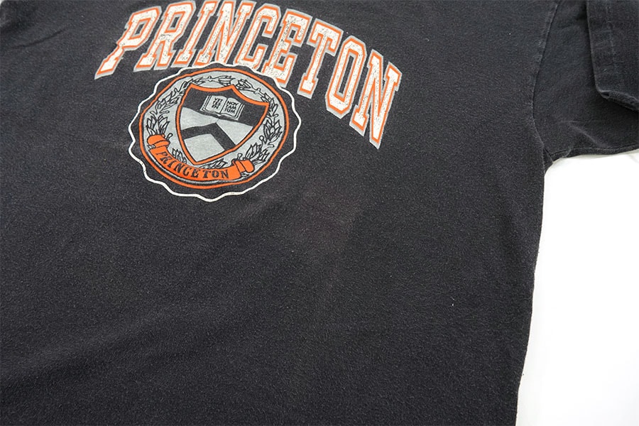 80's トリコタグ チャンピオン ''PRINCETON'' Tシャツ 黒！ 表記(XL