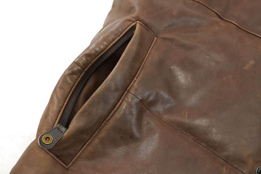 Eddie Bauer レザーダウンベスト 茶 表記(L) | すべての商品