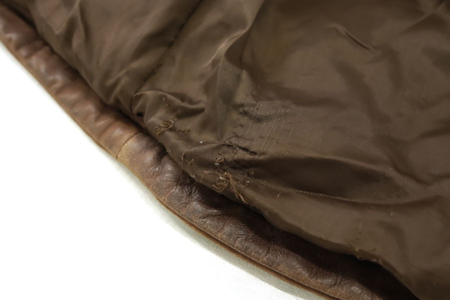 Eddie Bauer レザーダウンベスト 茶 表記(L) | すべての商品
