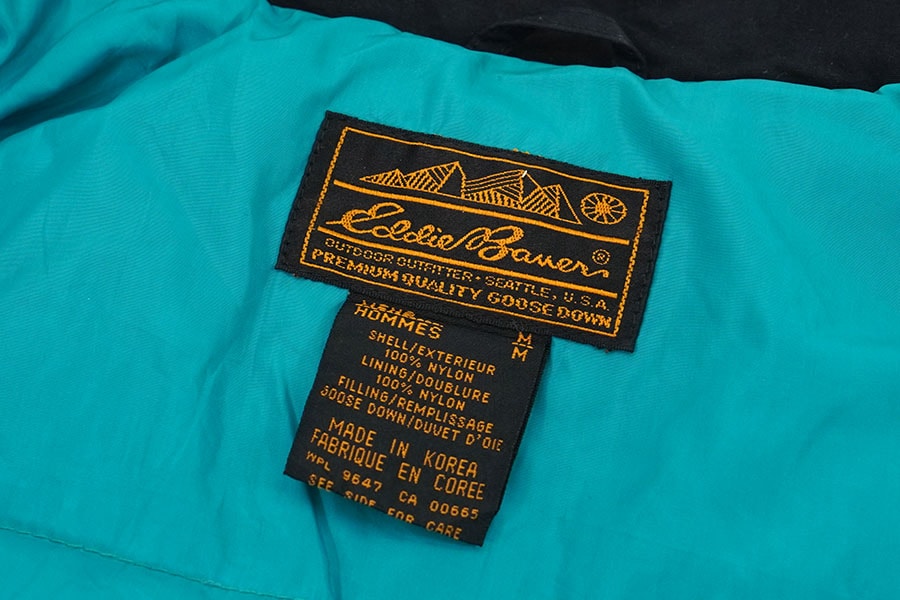 8/31まで！ Eddie Bauer 80s 黒タグ エディーバウアーダウン 80's 黒タグ エディバウアー フード付き ダウンジャケット