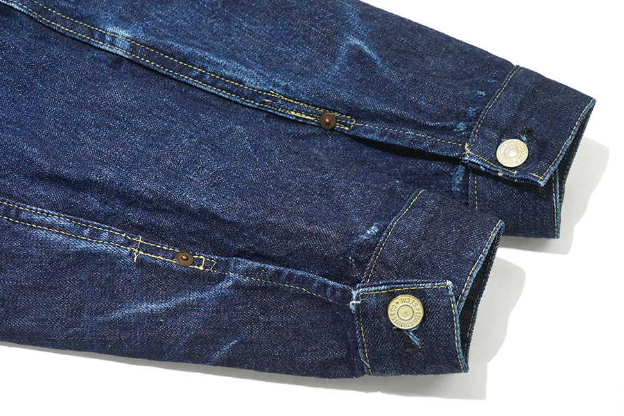 【極上】濃紺 38-36 506XX 40-50年代 バックルバック リーバイス 40's Levi's 506XX デニムジャケット 濃紺 極上雰囲気 針差しバックル