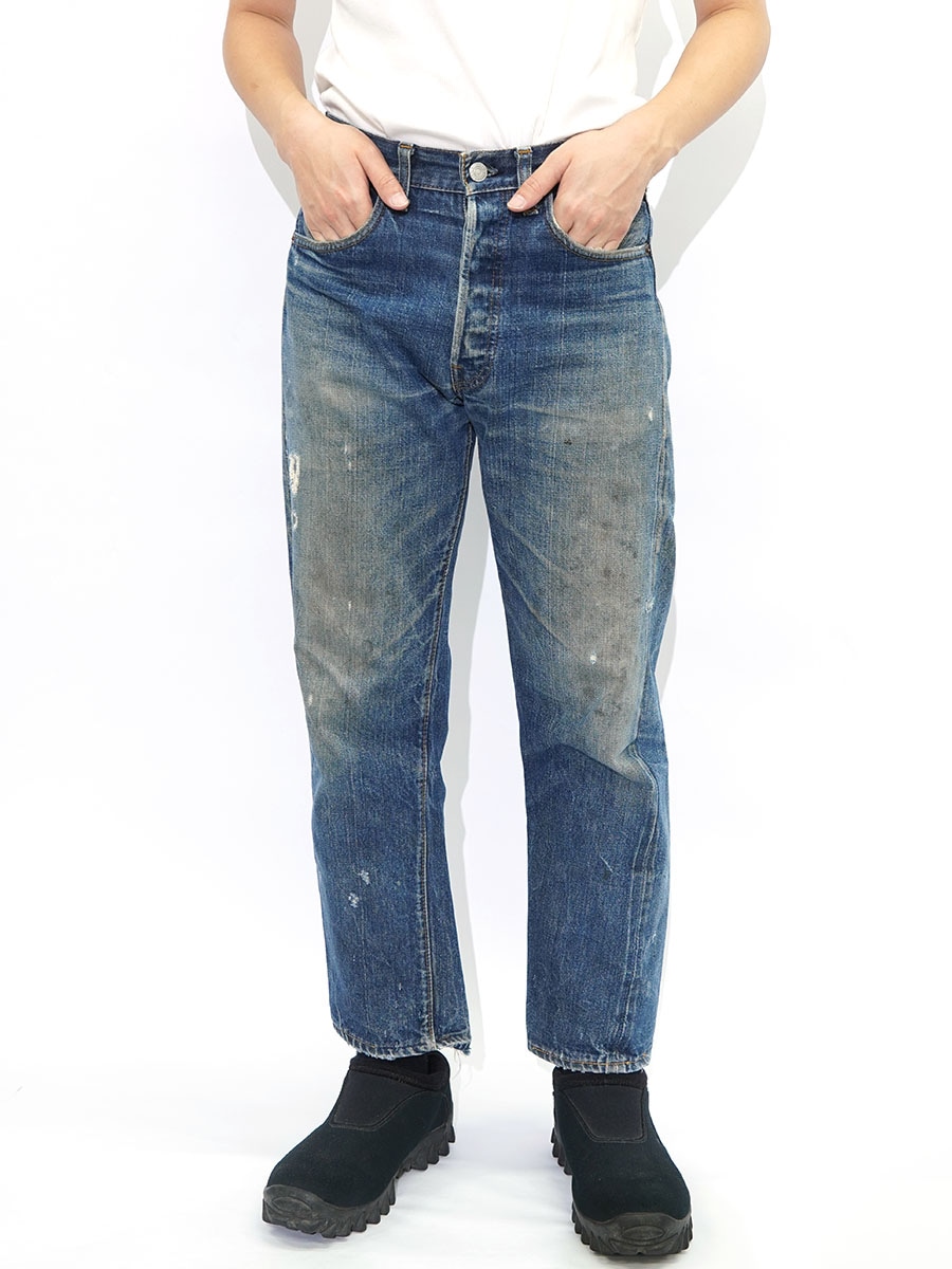 70's Levi's 501 66前期 デニムパンツ 味ありリペア 良色落ち 表記(W30