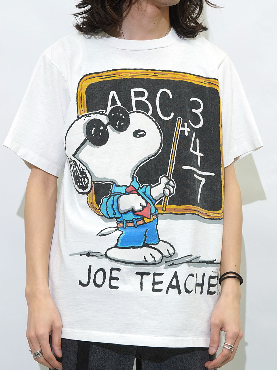 90'S CHANGES ''JOE TEACHER'' T SHIRT WHITE (SIZE.LARGE) MADE IN USA