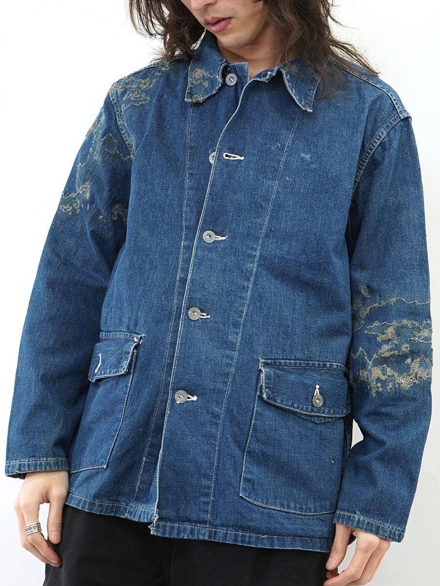 40's U.S.ARMY M-41 デニムカバーオール メタルボタン 味ありリペア