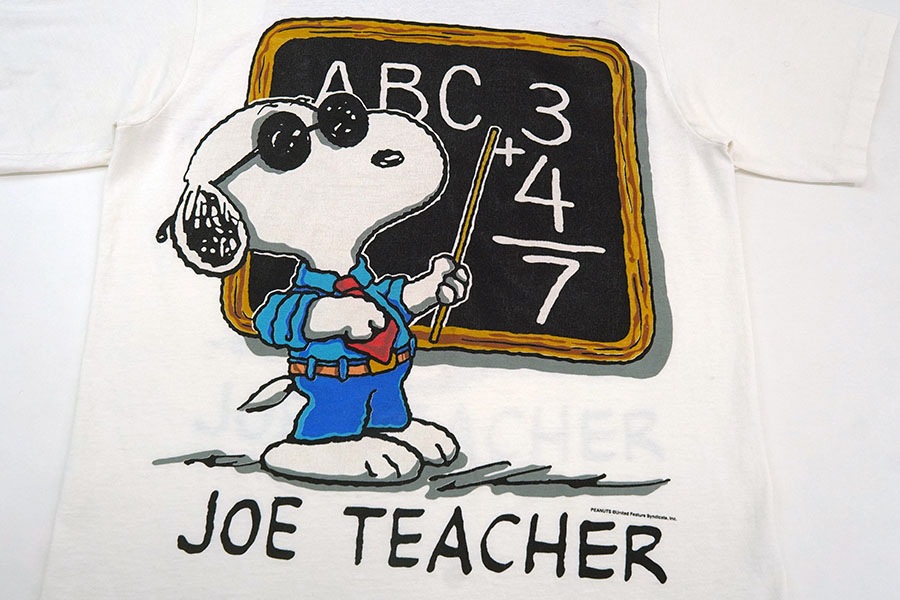 90'S CHANGES ''JOE TEACHER'' T SHIRT WHITE (SIZE.LARGE) MADE IN USA
