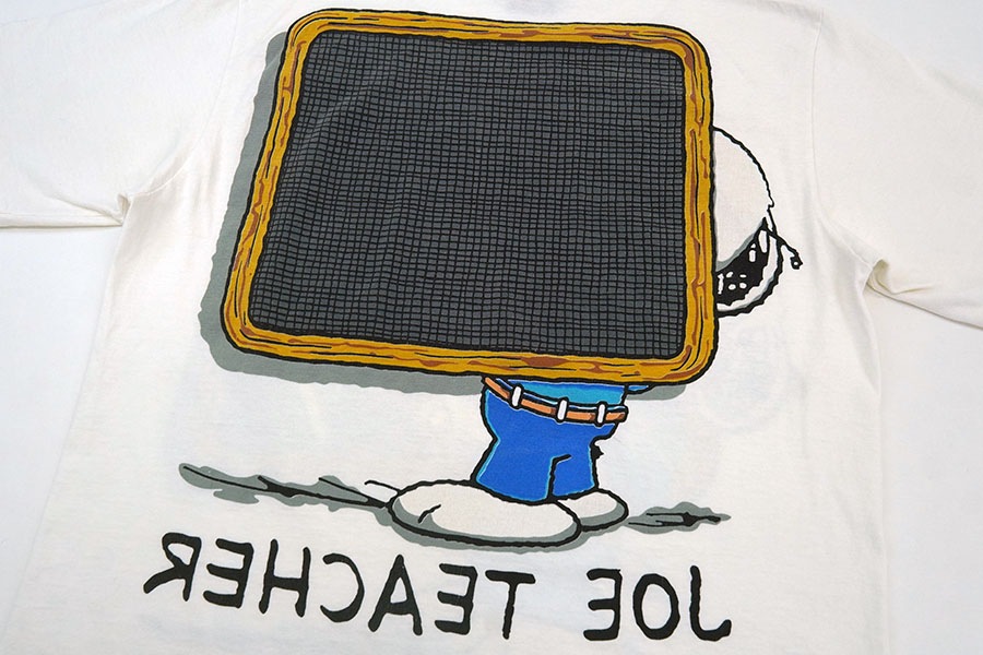 90'S CHANGES ''JOE TEACHER'' T SHIRT WHITE (SIZE.LARGE) MADE IN USA