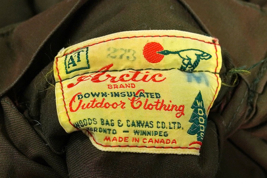 60's 筆記体タグ L.L.Bean リバーシブル ダウンベスト ブラウンxレッド