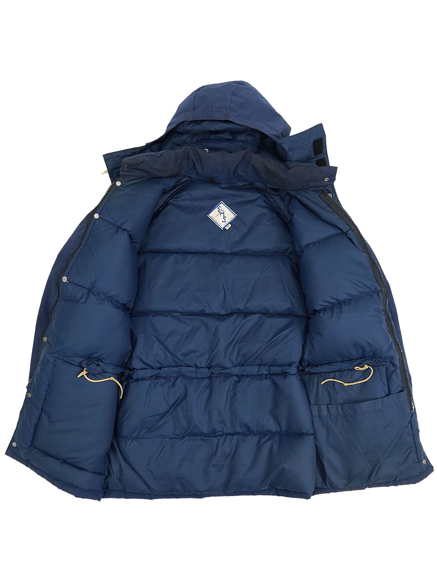 70's EASTERN MT. SPORTS フード付き ダウンジャケット ネイビー 表記